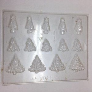 Plastic Craft Candy Mold Christmas Trees